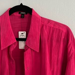 Magenta Crinkle Boyfriend Portofino